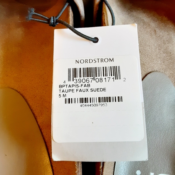 BP Tapis Slide Sandal Taupe Faux Suede 5M - Picture 6 of 10